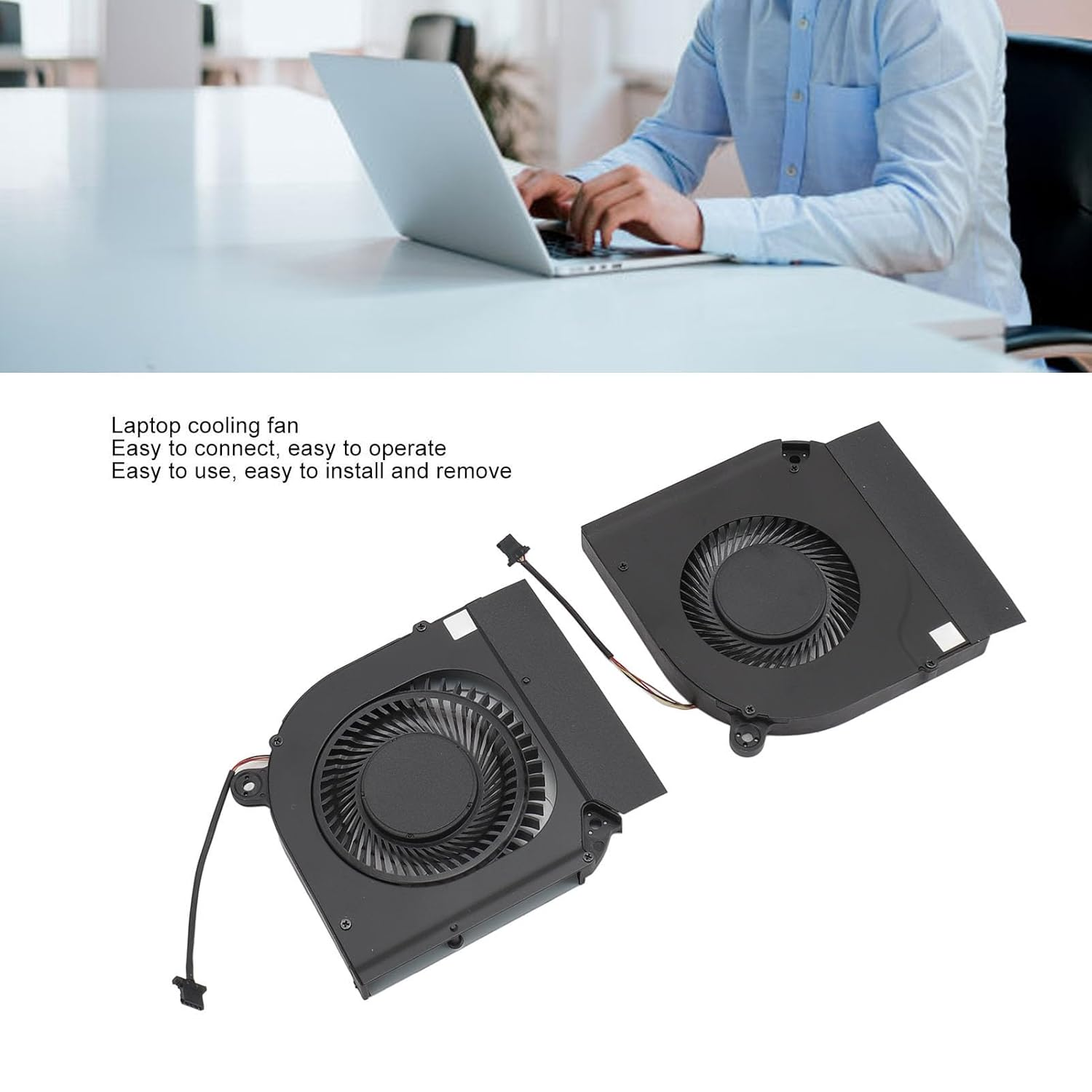 Replacement Internal Cooling Fan Cooler, 4PIN GPU CPU Cooling Fan, Computer Case Fans for Acer for 5 AN517 41 AN51 52 AN517 54 AN515 44 AN515 55 image number 4