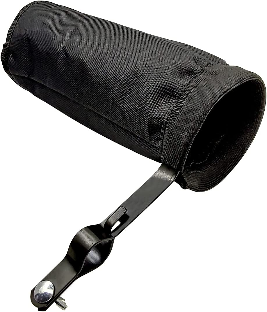 Drumstick Container Bag, Drum Stick Holder Drumstick Nylon Bag for Drum Set Clamp on Stick Holder Bag Container(Black) - Black image number 6