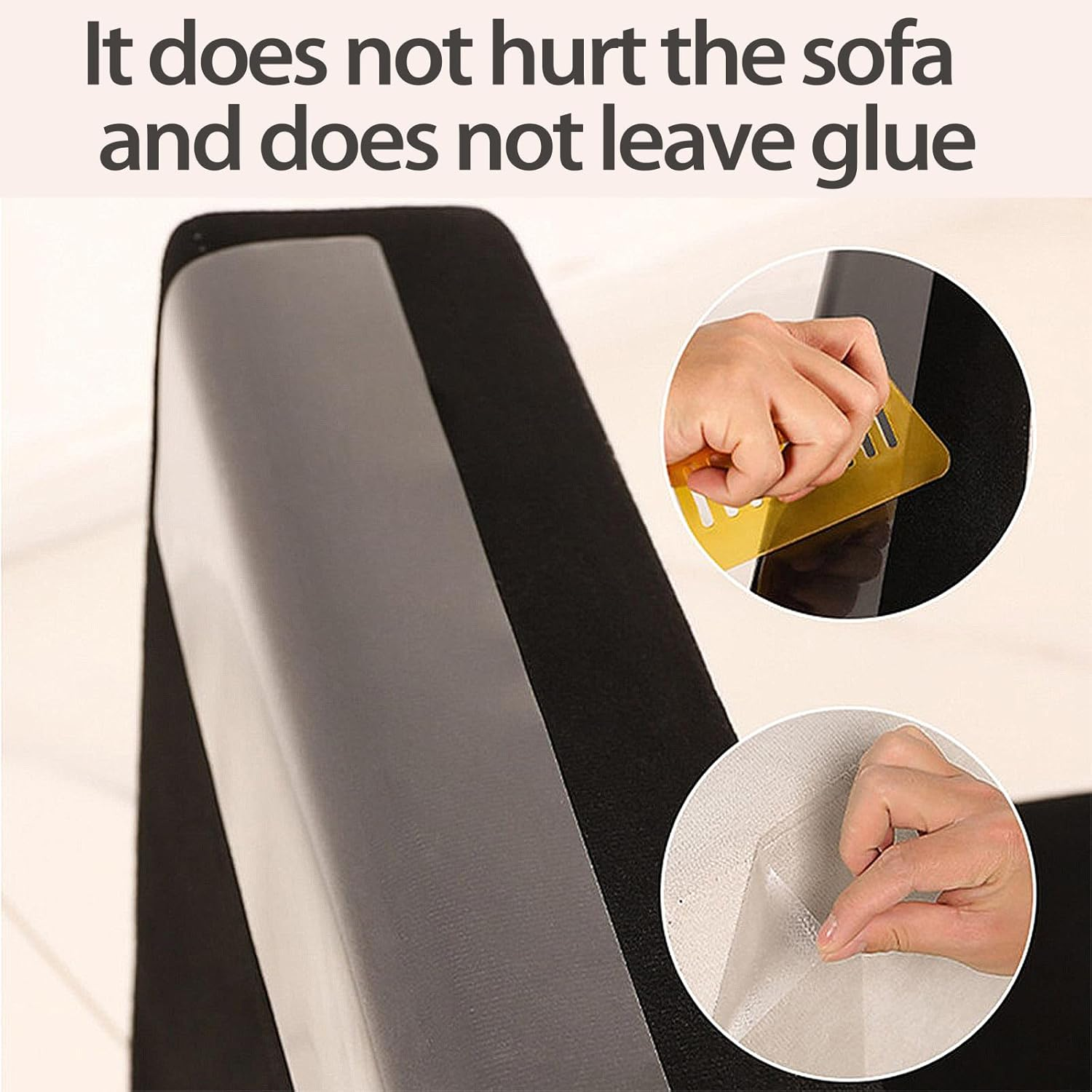 SHAPEPOTY 2 X Anti-Scratch Cat Sofa Cover Protector Anti-Scratch Transparent Sofa Protector Protect Sofa from Cat Scratches - Easy to Use image number 2