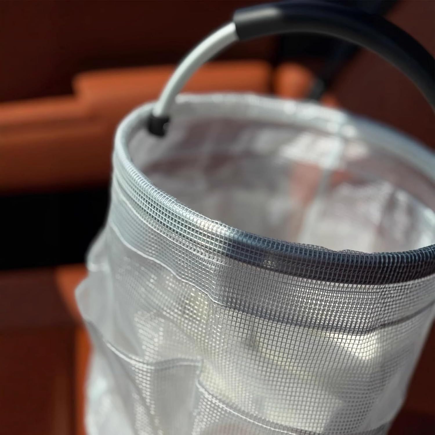 Nybhyjka Cleaning Caddy with Handle - Folding Toiletry Organizer Basket with Handle | Large Capacity Outdoor Activity Carrying Bin for Bathroom Dorm Room Swimming Beach image number 2