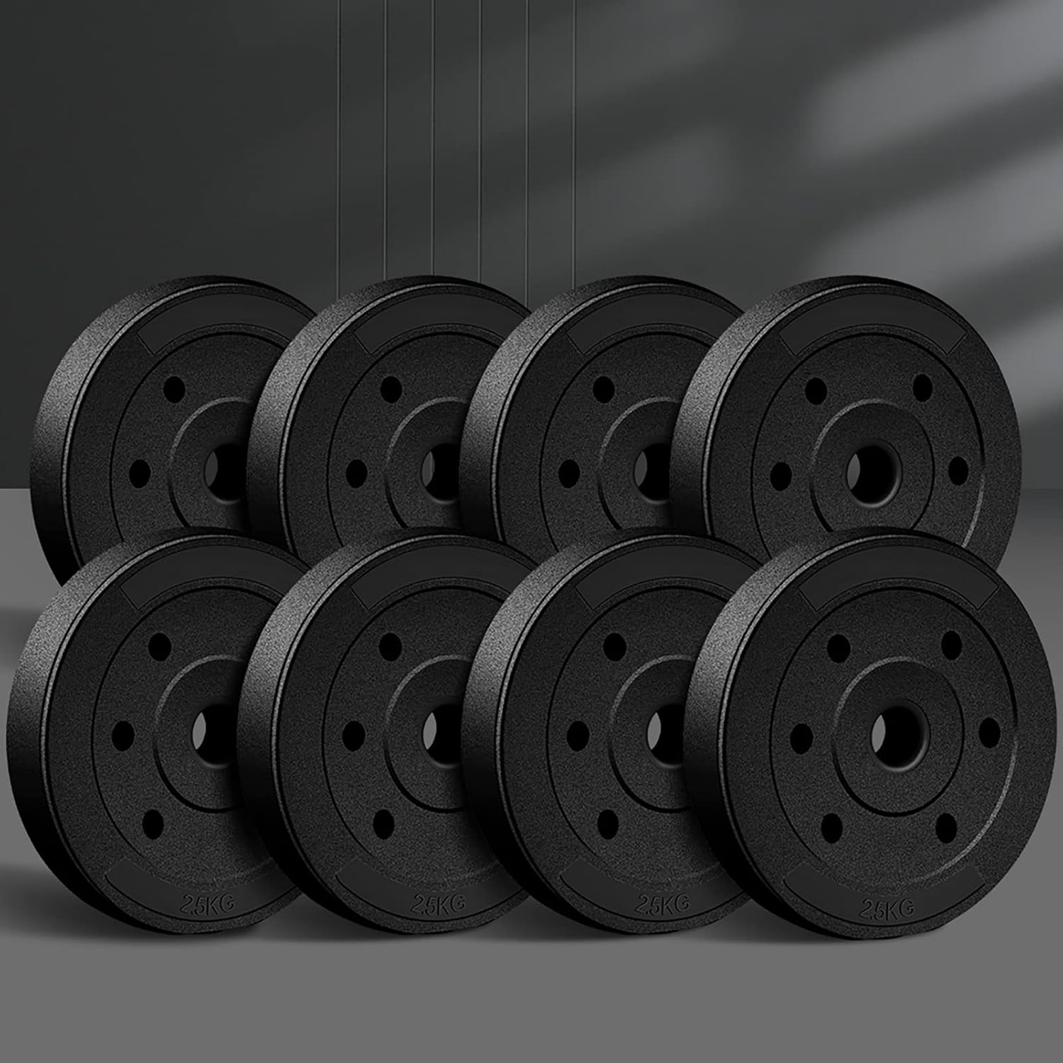 BLACK LORD 20KG Weight Plates Set for Weight Bench with 30Mm Diameter Hole, Dumbbell Plates for Bench Press & Squat Rack, Weightlifting Barbell Plates Fit Most Bars for Strength Training (8X 2.5Kg) image number 5