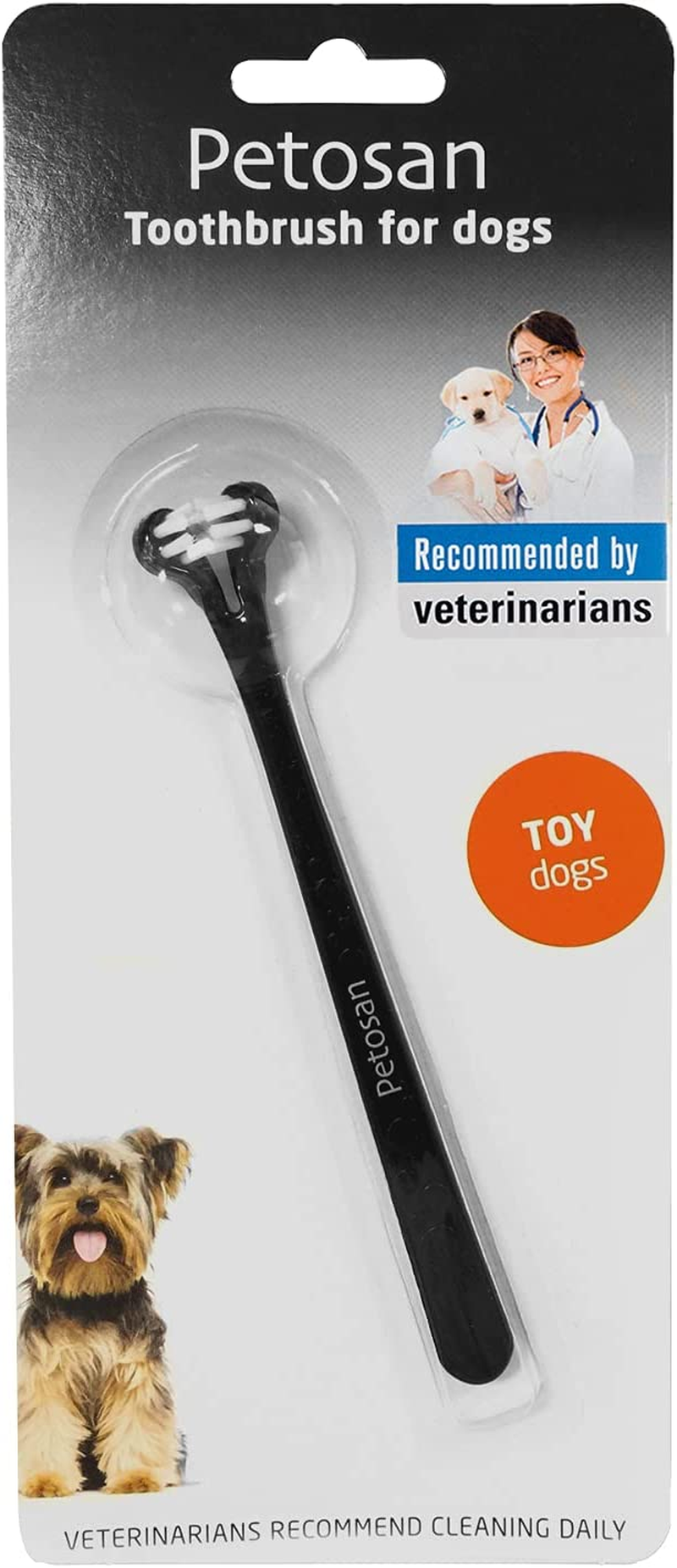 Petosan Double Headed Toothbrush for Toy Dogs, image number 3