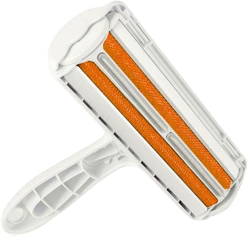 AIMALL Pet Dog Cat Hair Remover, Self-Cleaning Fur Removal Tool for Sofa, Carpet, Clothes, and Bed, Durable ABS 2-Way Design, 7.5 Inch, Easy One-Hand Operation