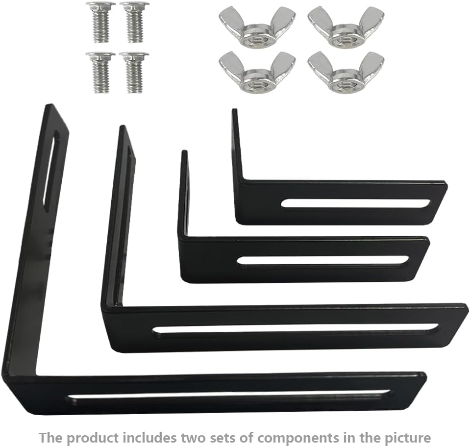 Adjustable Flower Box Bracket, Detachable Planting Box Bracket, Flower Pot Bracket, Hanging Flower Box Bracket, Suitable for Garden Fences, Balconies, Etc (4) image number 6