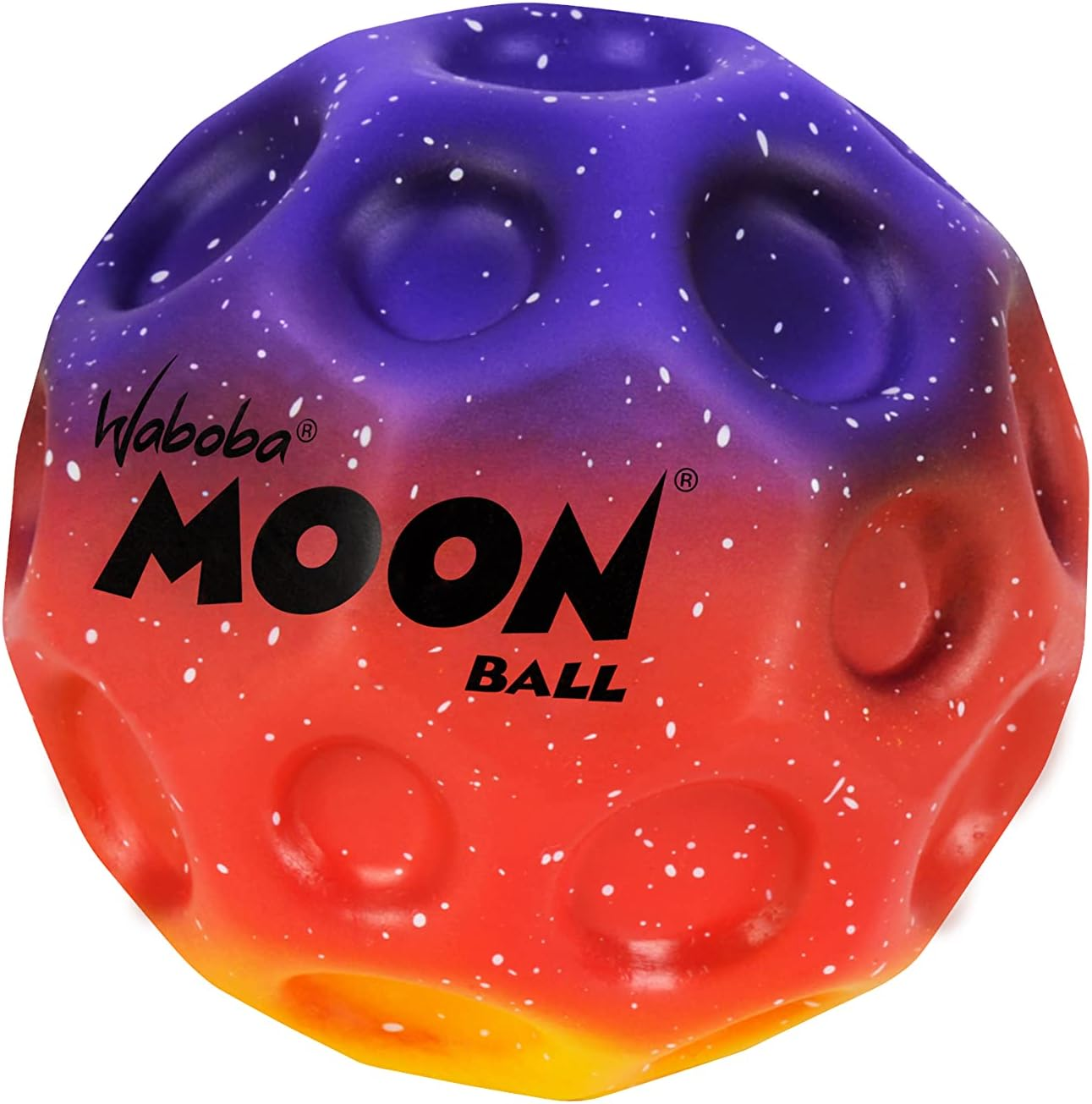 Waboba Moon Ball &ndash; Am H&ouml;chsten Springender Gummiball &ndash; Patentiertes Original-Design &ndash; Ballkrater Erzeugen Beim Aufprall EIN Knallendes Ger&auml;usch &ndash; Leicht Greifbar &ndash; Flummies F&uuml;r Kinder image number 1