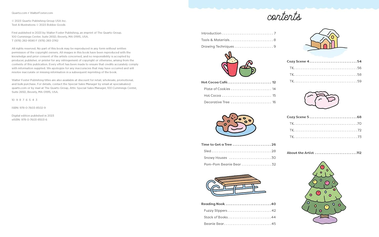 Bobbie Goods Cozy Coloring & Drawing: with a Bonus Coloring Pad image number 1