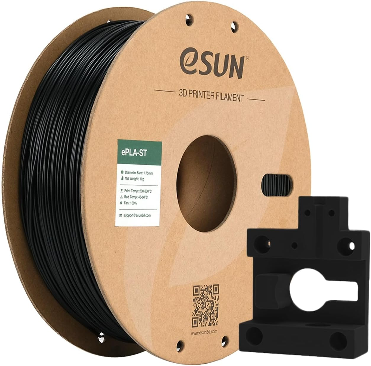 Esun 3D Printing Filament PLA Super Tough Spool 1.75Mm 1KG Dimensional Accuracy +/- 0.05Mm for 3D Printers,White