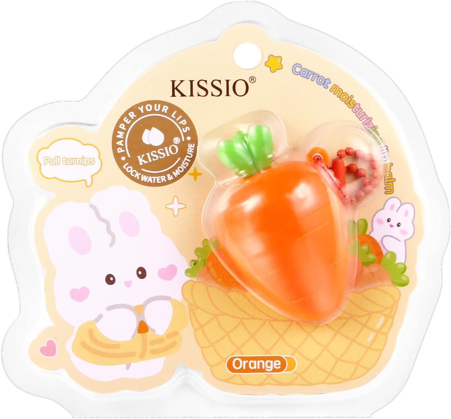 KISSIO Lip Balm,Strawberry Lip Care with B5 Panthenol,Jojoba Seed Oil and Ceramide,Moisturize and Soothe Chapped Lips,Reduces Lines and Enhances Elasticity,Cruelty Free,Strawberry