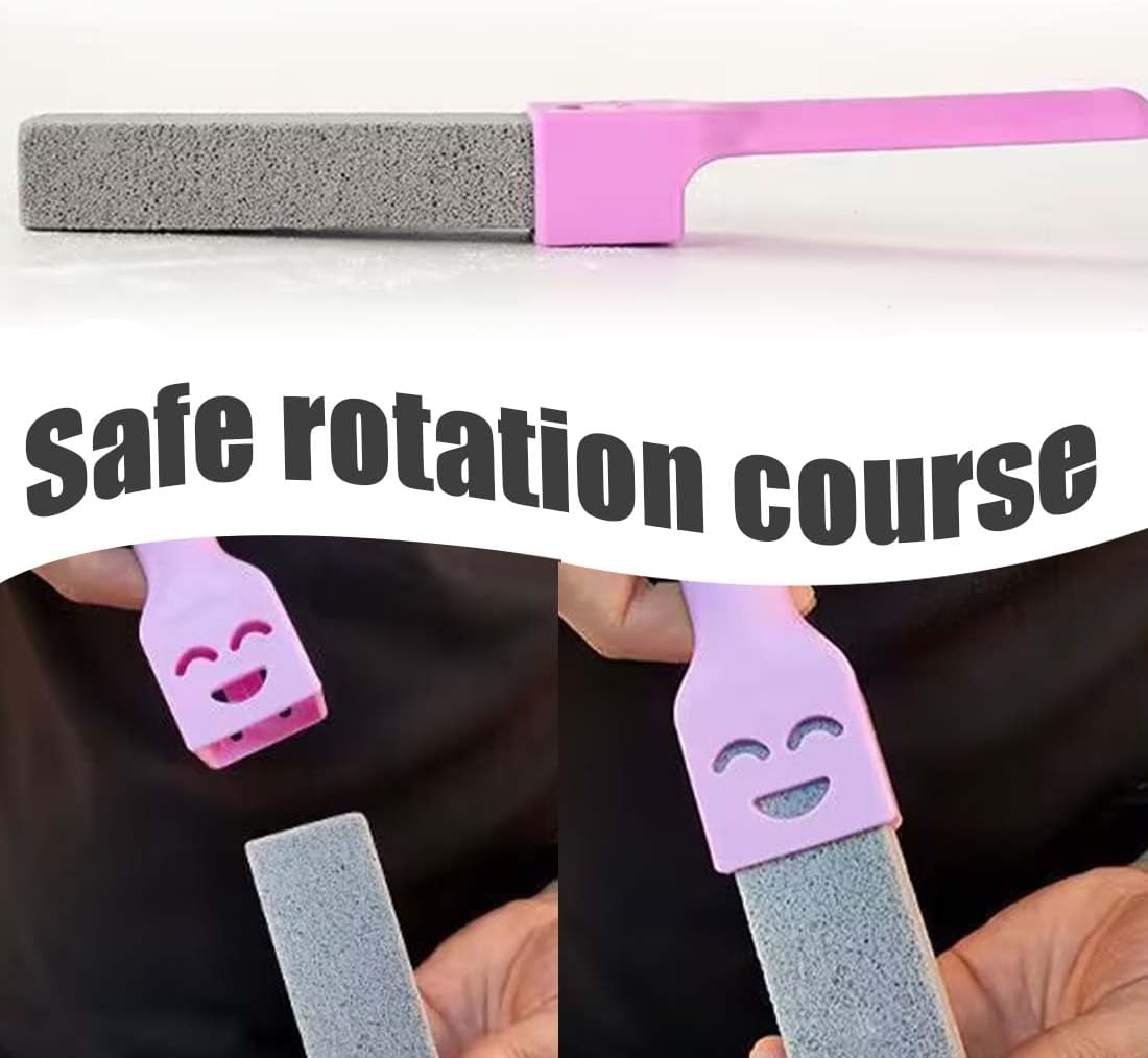 SULIUDAJI Pumice Stone Toilet Cleaner, Pack of 3 Cleaning Pumice Stone Toilet Pumice Stone Cleaning Stone with Three Handles, Pumice Stone Toilet for Toilet, Grill, Kitchen, Shower, Bathroom, Sink image number 5