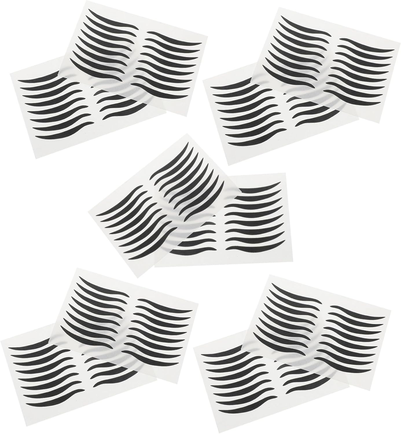 WRITWAA 80 Pairs Reusable Eyeliner Stickers for Eye Makeup Accessories Lightweight Comfortable Fit Temporary Eye Liner Stickers image number 4