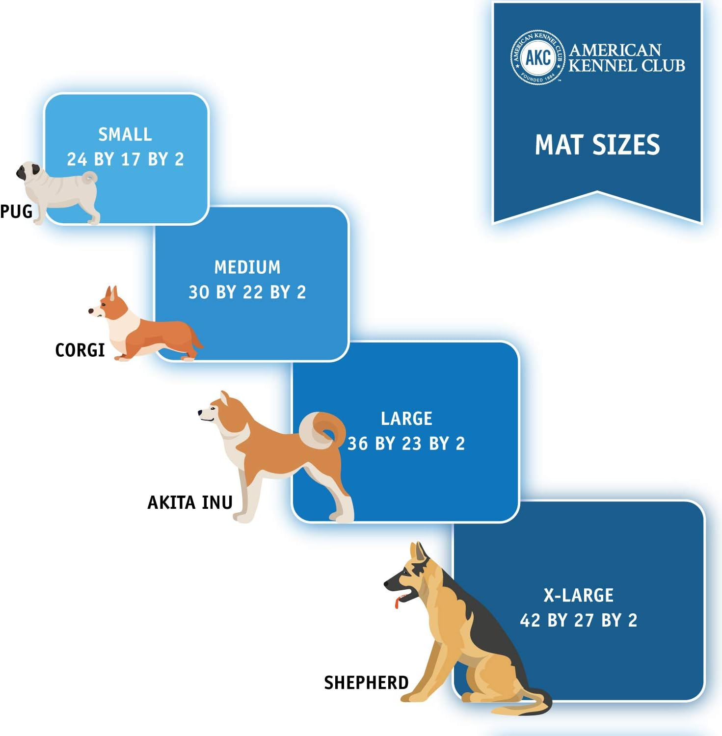 American Kennel Club Crate Mat 24" X 17"-Gray image number 3