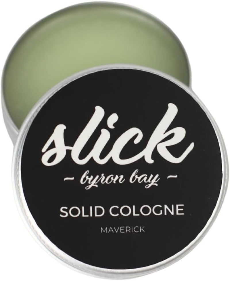 Solid Cologne 15Ml - ALL NATURAL and ORGANIC - Sustainable & Moisturing Cologne for Men and Women in Plastic-Free Recyclable Container Feat. Organic Beexwax, Organic Shea Butter, Jojoba Oil, Vitamin E & Australian Essential Oils - Made by Hand in Byron Bay (Maverick) image number 3