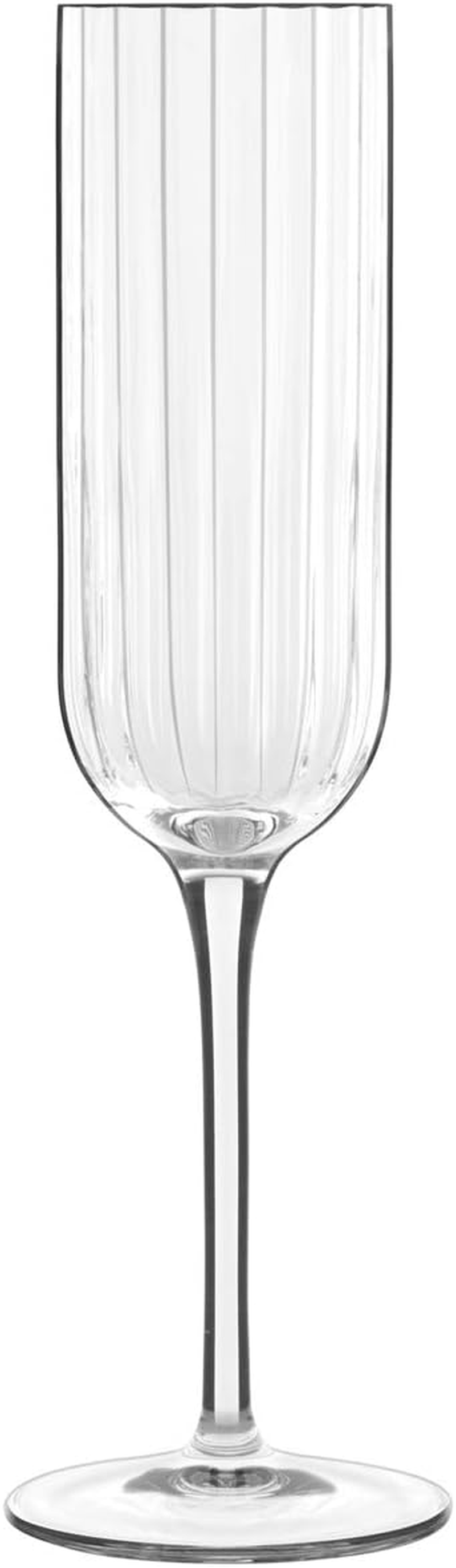 Luigi Bormioli C451 Bach Flute Glass 4-Pieces, 210 Ml Capacity Clear (Pack of 1)