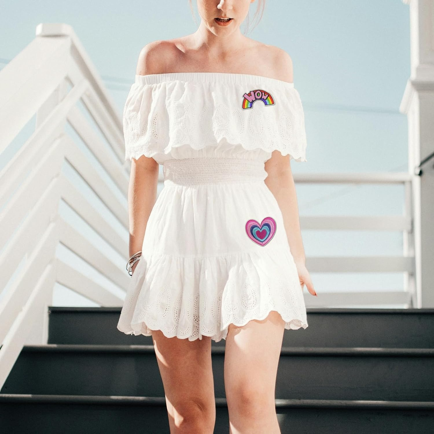 Trendy Patch, Fashion Iron on Patches, Cute DIY Sewing Decor Patches for Backpacks, Embroidery Applique Aesthetic Stuff for Clothing, Jackets, Jeans (Trendy4 16 Pcs) image number 6