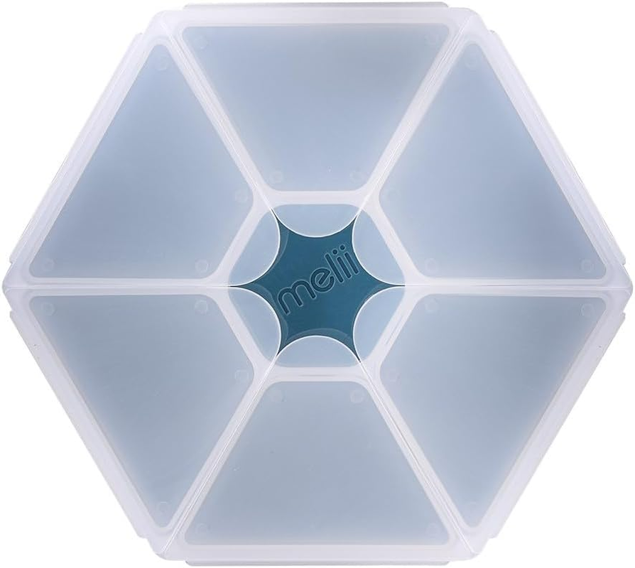 Melii Luxe Hexagon Snackle Box - Blue image number 2