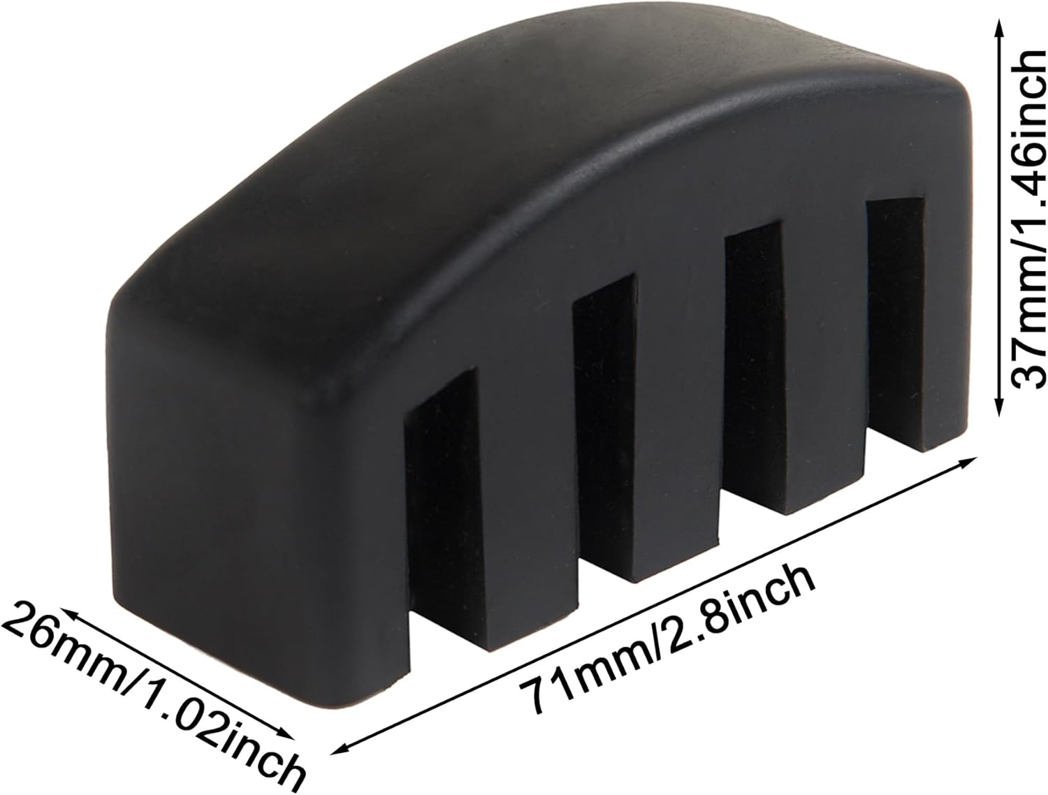 Cello Mute, Rubber Cello Practice Mute, Black - Set Of 1 image number 2