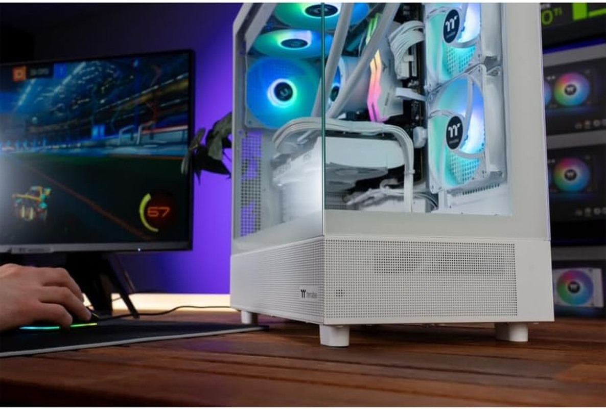 Thermaltake Gaming System Horizon PRO V2 Snow - AMD 7600/ RTX 5070/ B650 Wifi/ 32GB Ram/View 270 ARGB Snow, CA-4Q2-00D6WA-A3