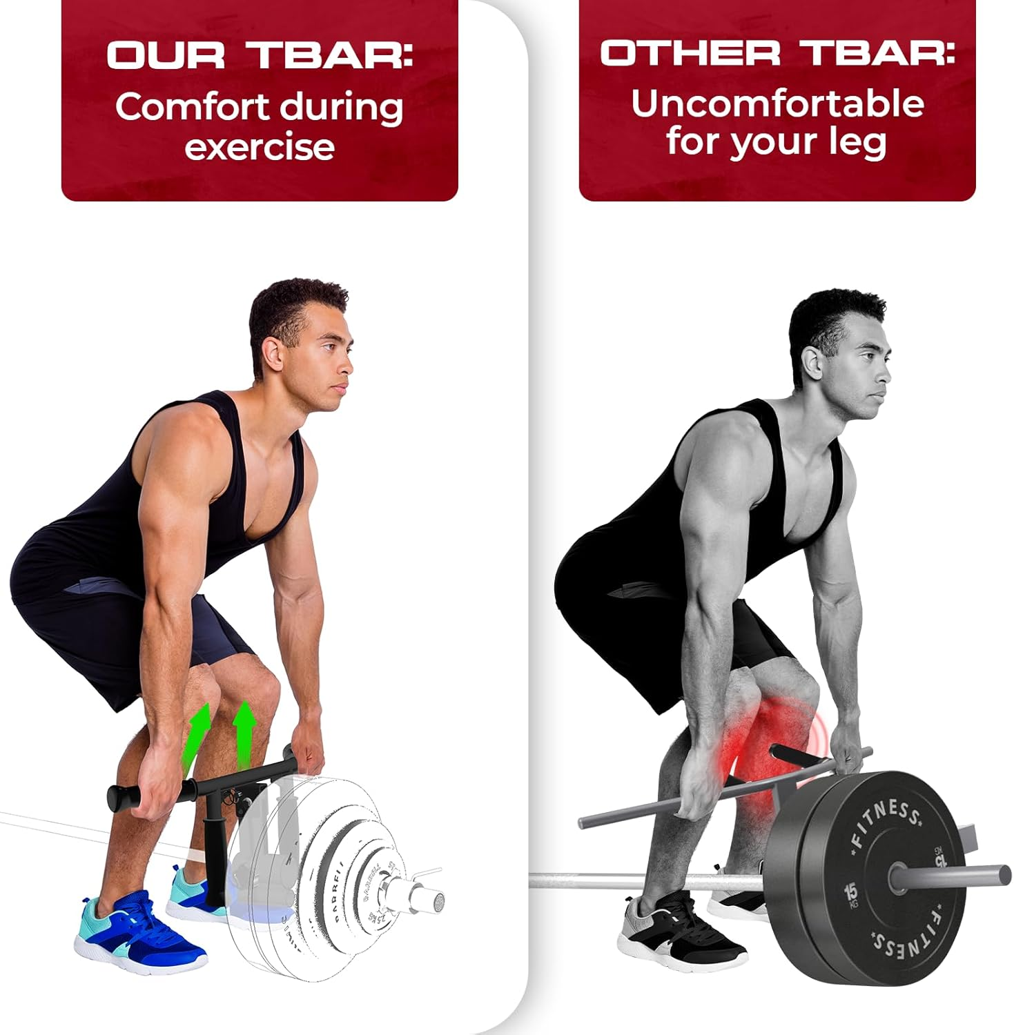 Yes4All Barbell Bomb - Transform Your Workout with Landmine Attachment for Barbell, Landmine Base - Presses, Rows, Rotations, Split Squats - Fits 2'' Olympic Bars image number 4