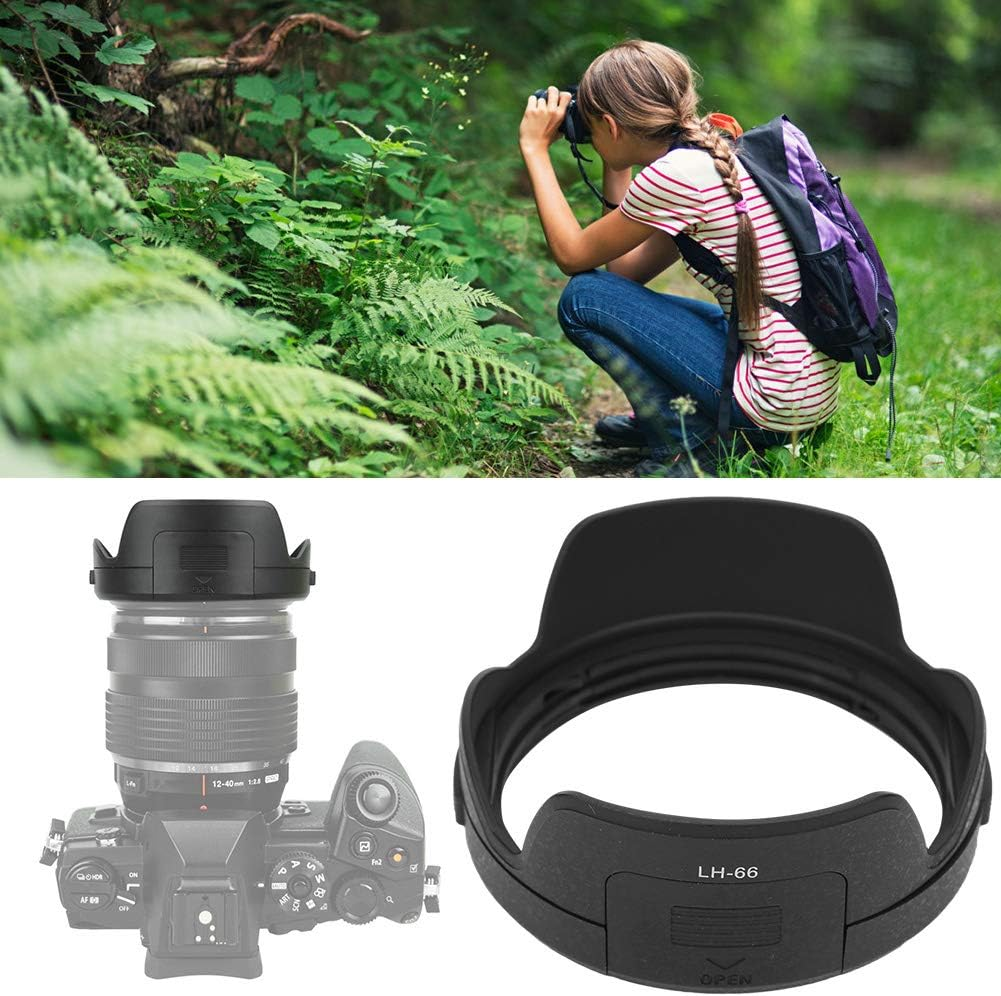 Dpofirs Camera Lens Hood Compatible with M.ZUIKO ED 12-40Mm F2.8 Lens, LH-66 Mount, Backlight Photography image number 3