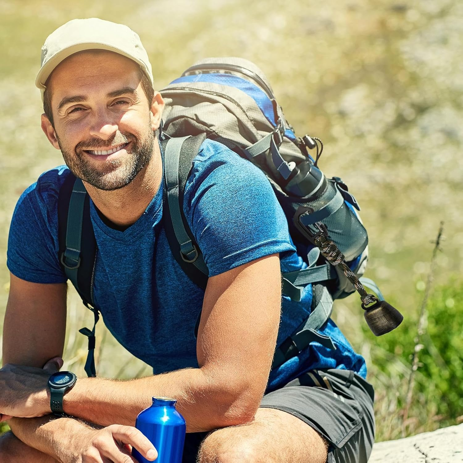 Bear Bell &ndash; Outdoor Alert Noise Pendant, Trail Warning Bell | Portable Jingle Device with Silent Mode for Nature Walks, Wilderness Safety, Mountain Climbing, Survival Hiker Kit for Bears