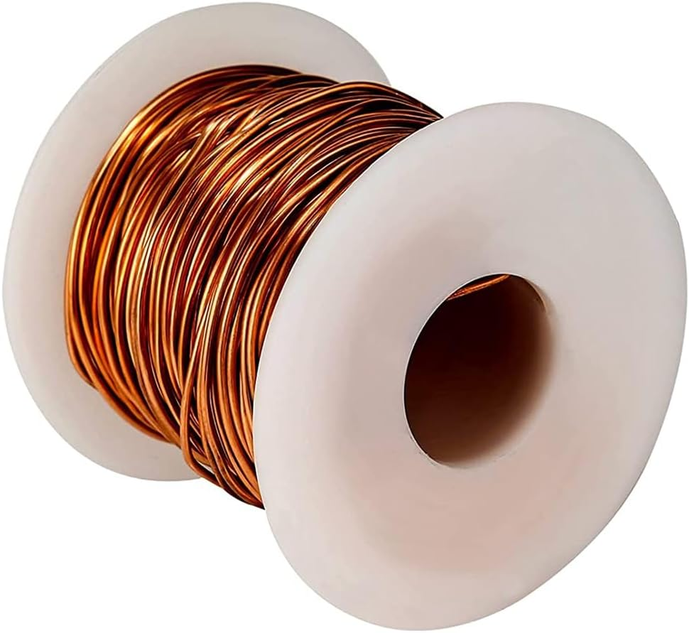 Veumoie Copper Wire for Gardening, 16 Gauge/ 1.3 Mm Diameter,127 Feet / 39M, 1 Pound Spool