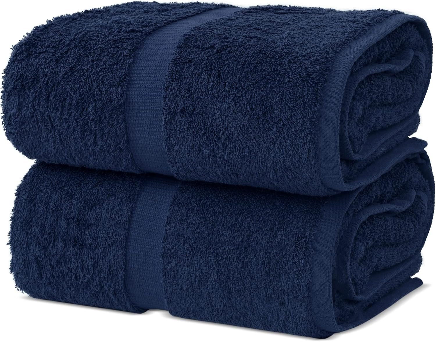 Chakir Turkish Linens, 100% Cotton Premium Quality Turkish Bath Sheets (35''X70'' Large Bath Sheet Towels - Navy) image number 6