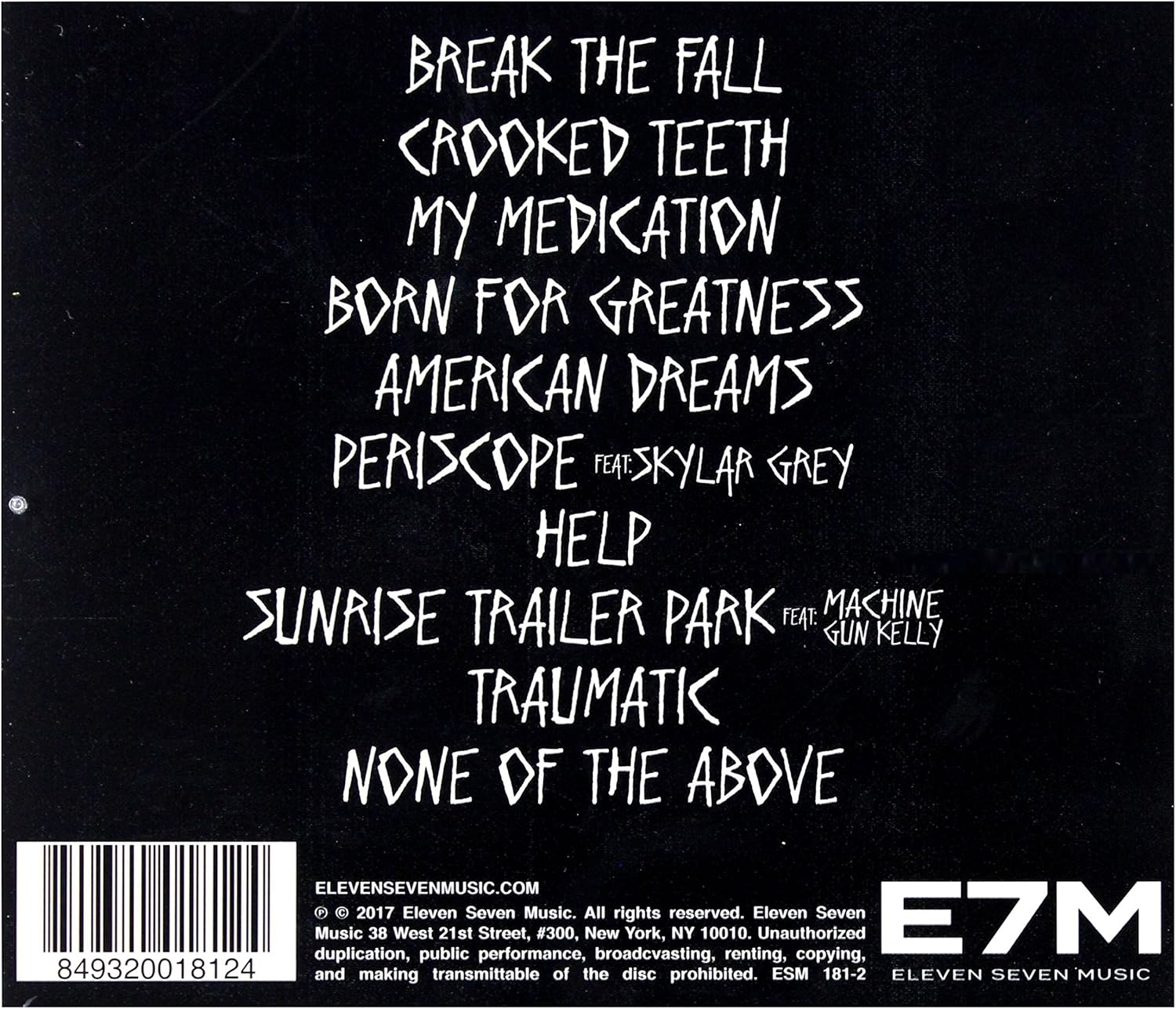 Eleven Seven Music Papa Roach &ndash; Crooked Teeth Album CD