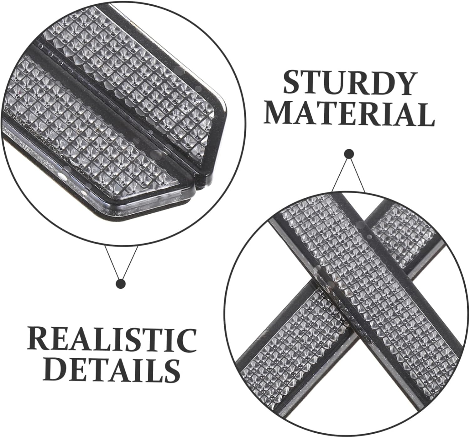 Abs Plastic Reflective Saddlebag Latch Covers for Davidson Touring Road Motorcycle Safety Reflector Inserts with Enhanced Night Visibility and Weather Protection Fit - Grey image number 6