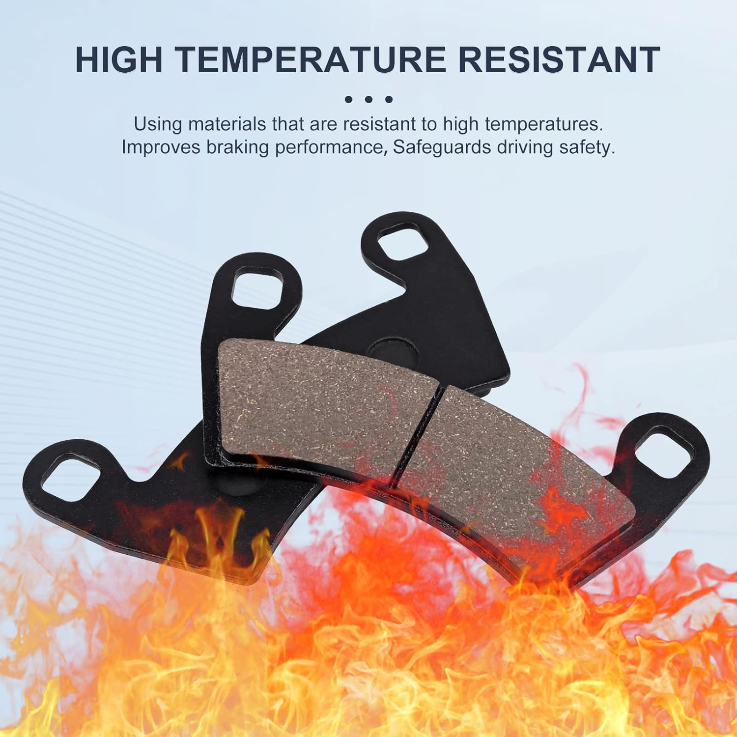 Front&Rear Brake Pads for Polaris Ranger XP 1000 2018-2023 General 1000 EPS 2016-2020 Ranger Crew XP 1000 2019-2020 image number 5