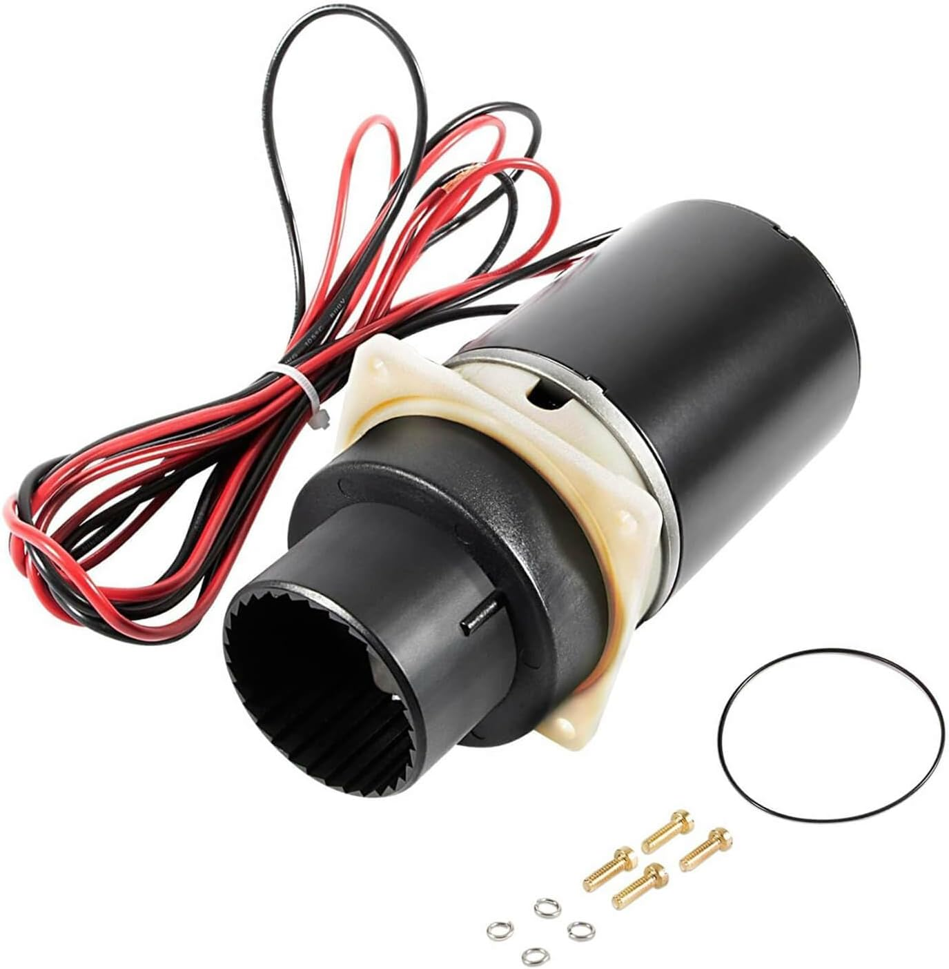 37072-0092 Marine Designer Series and Quiet Flush Marine Toilet Pump Assembly Kit, Compatible with Jabsco Quiet Flush Toilets Series 37045, 37245, 37055, 37255, 37075, 37275 12-Volt