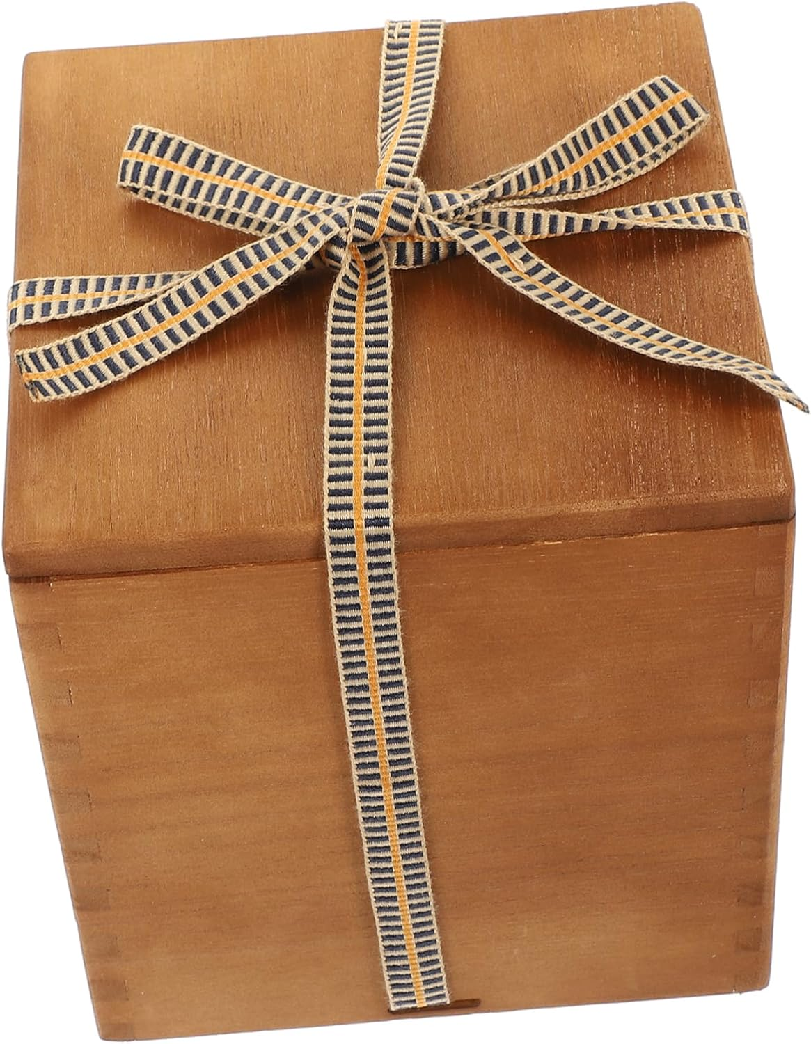 Vintage Ceramic Teacup and Vase Multi-Function Retro Wooden Storage Box Packaging Suitable for Wedding and Home Display in Square Design image number 4