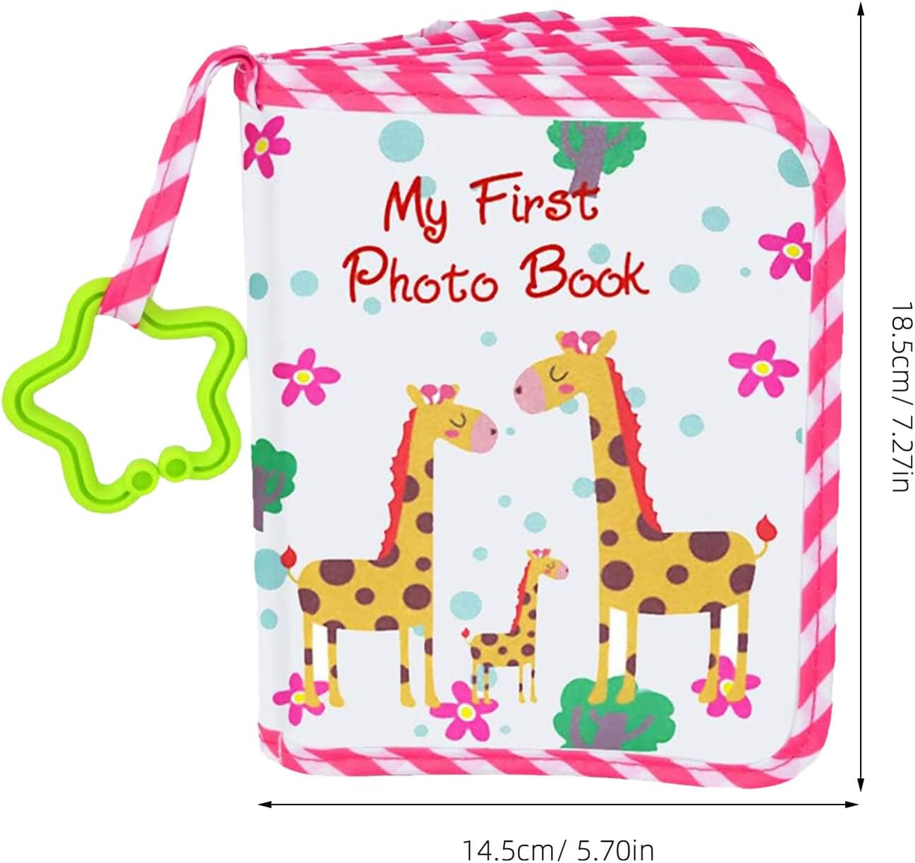 Yardwe Photo Album Soft Keepsake Book for First Year Memories Milestone Recording with Photo Pockets Boys Personalize with Stickers image number 6