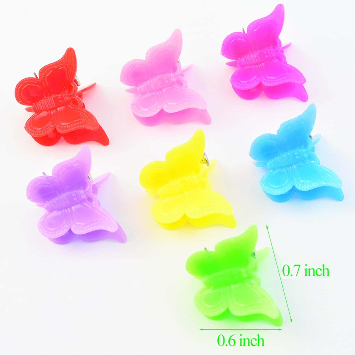 OJIOUI 100 Packs Glitter Butterfly Hair Clips, Cute Mini Butterfly Hair Accessories for Girls Women Toddlers, 90S Y2K Sparkle Accessories