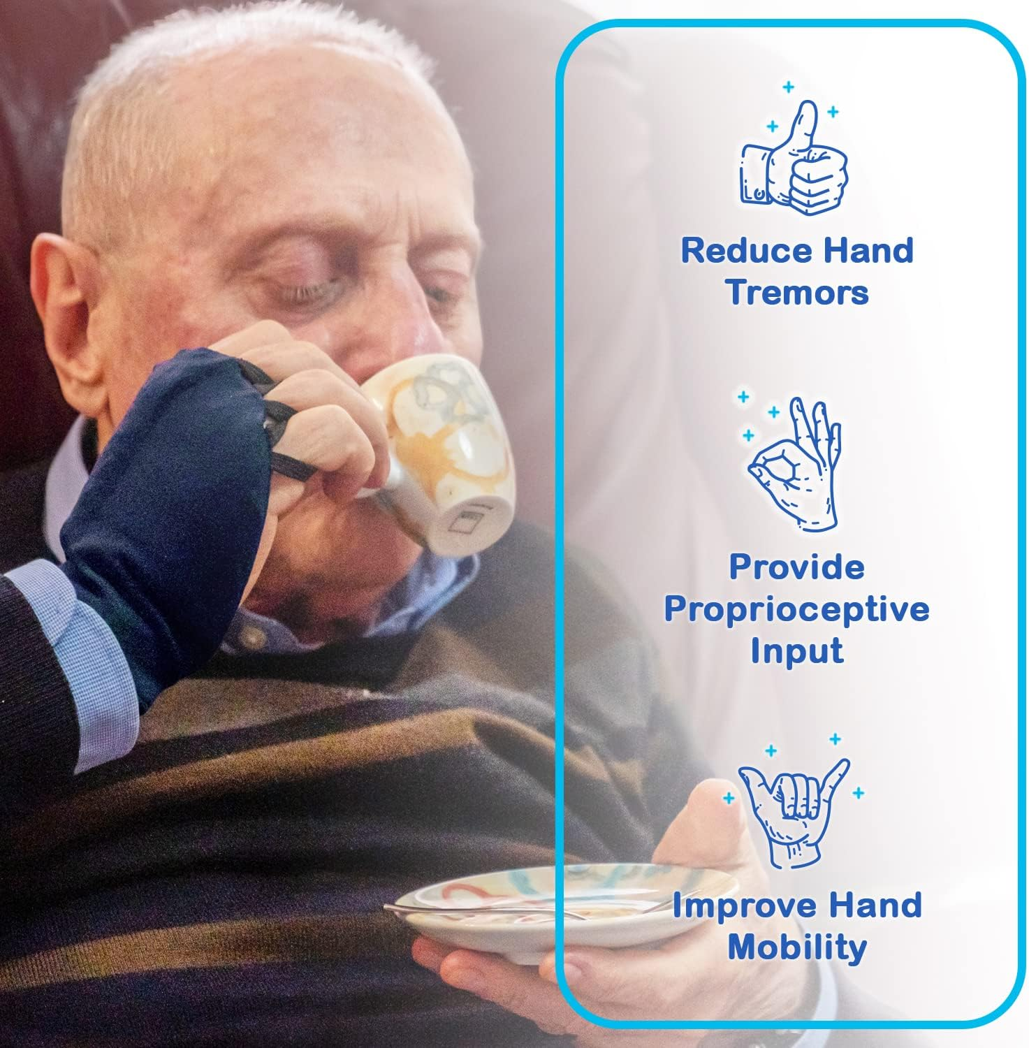 Hand Weight - Proudly Hand Made in the USA! (WORKS for RIGHT or LEFT HAND) Beneficial for Tremor Control, Fine Motor Skill Activities, Improved Hand/Wrist Mobility, Writing Stability & image number 2