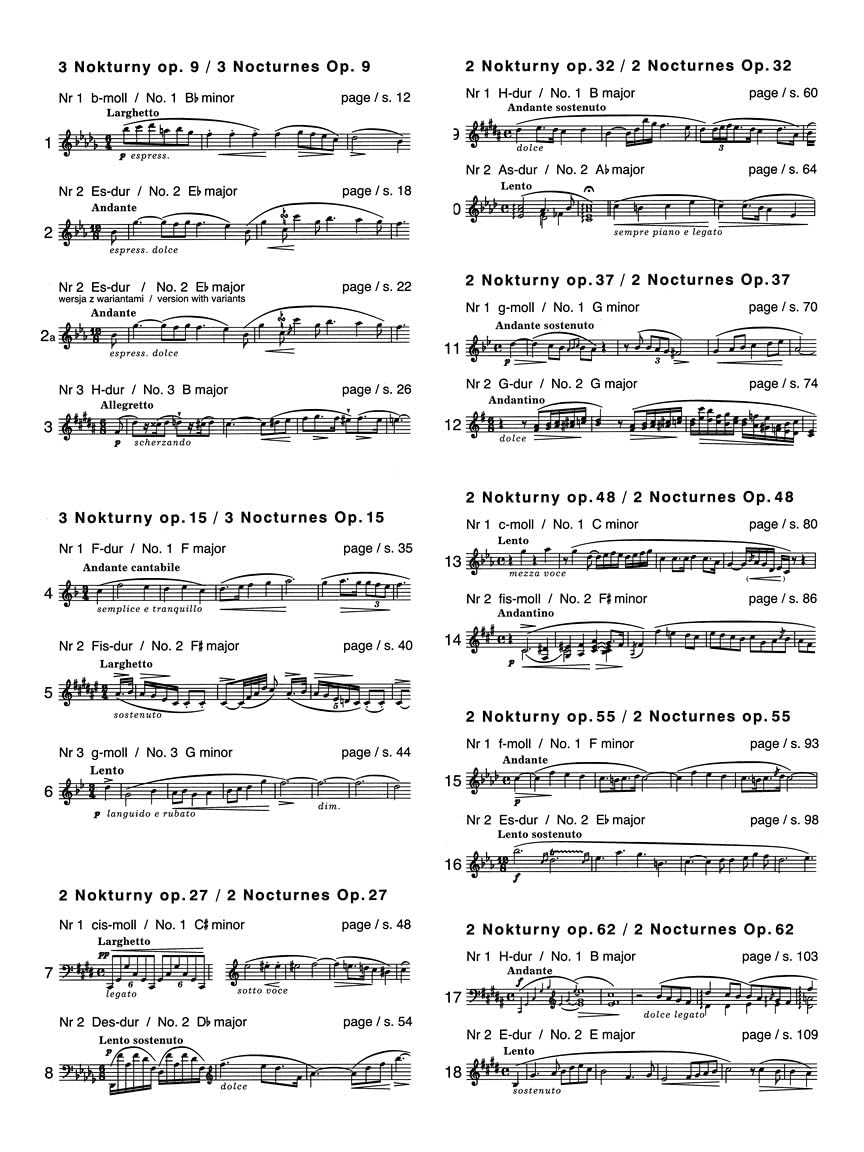 Nocturnes for Piano Vol.5 Op. 9-62 Urtext (Chopin National Edition): Chopin National Edition 5A, Vol. 5 image number 6