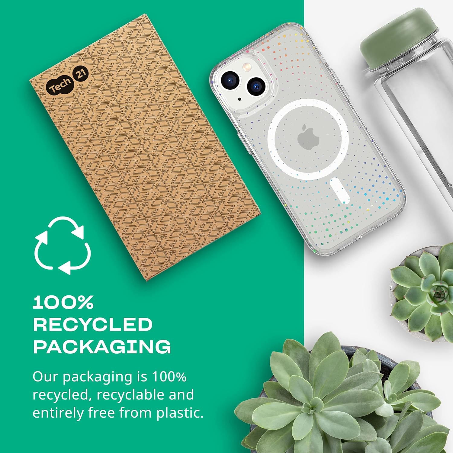 Tech21 Iphone 14 Evo Sparkle Compatible with Magsafe&reg; &ndash; Glittering & Scratch-Resistant Phone Case with 12Ft Multi-Drop Protection image number 3