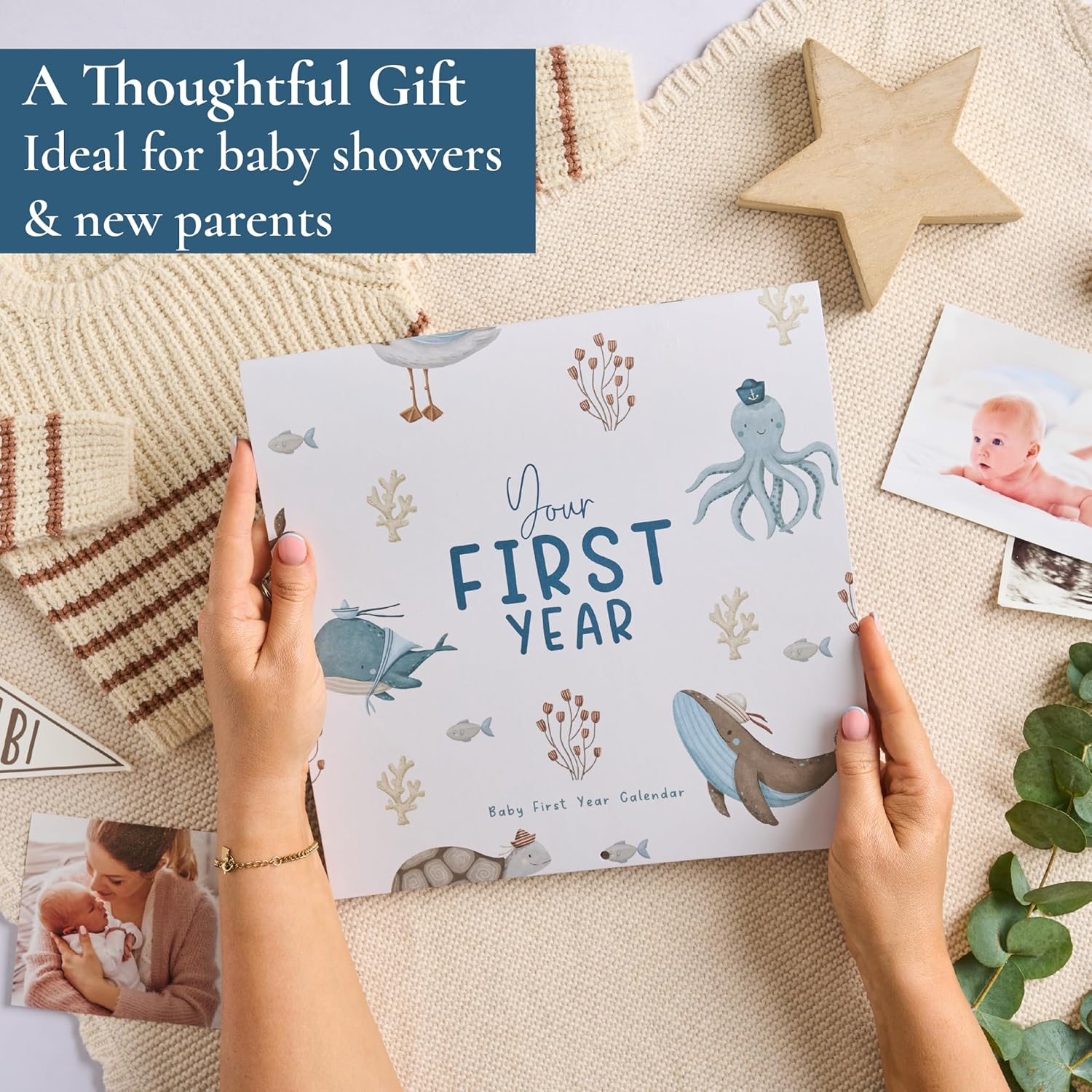 Baby'S First Year Memory & 1St Year Calendar with 100 Stickers | Baby'S First Year Calendar with Stickers & 1St Year Calendars, Baby Tracker image number 6