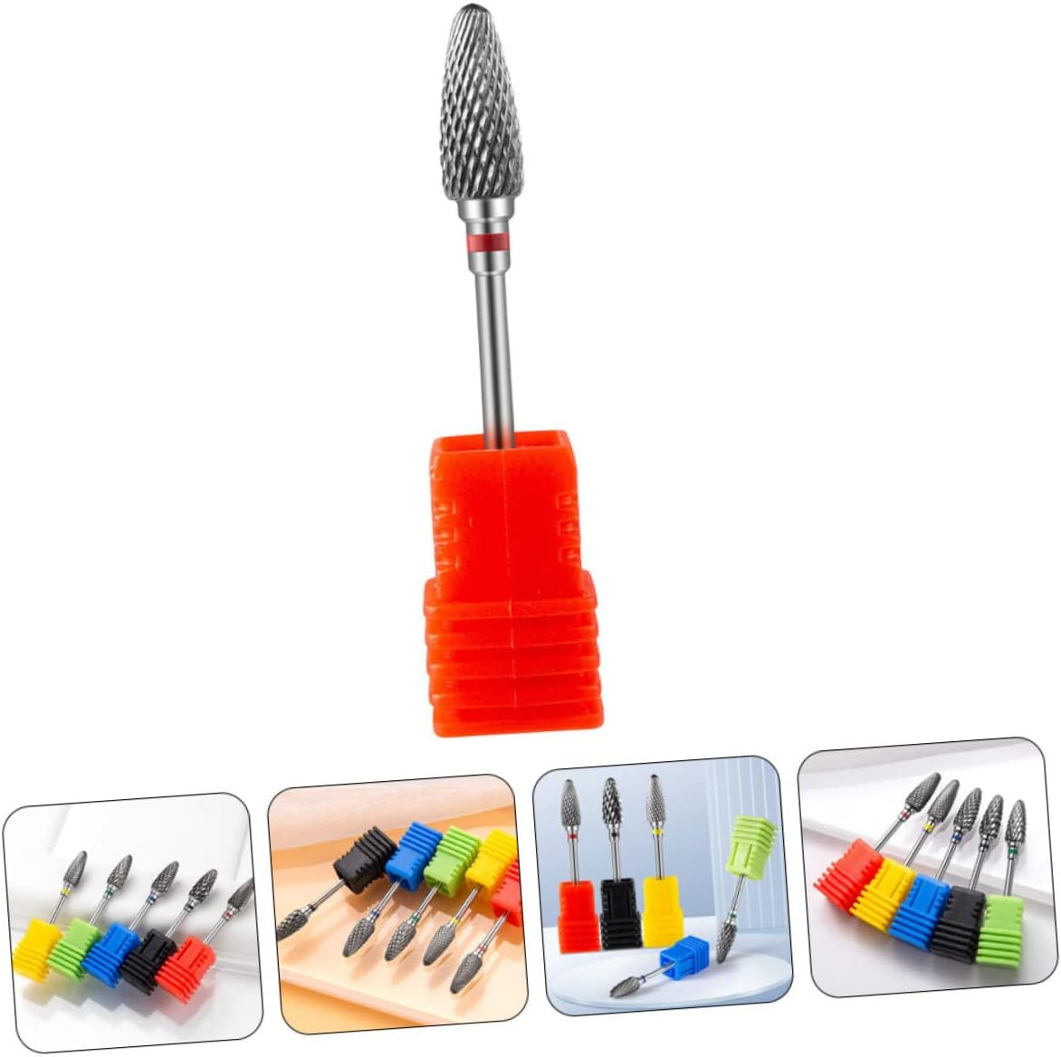 OHPHCALL Metal Drill Bit Manicure Tool Tungsten Carbide Nail Grinding for Professional and Nail Art Lightweight and Manicure Drill Bits for Home and Salon Use image number 4