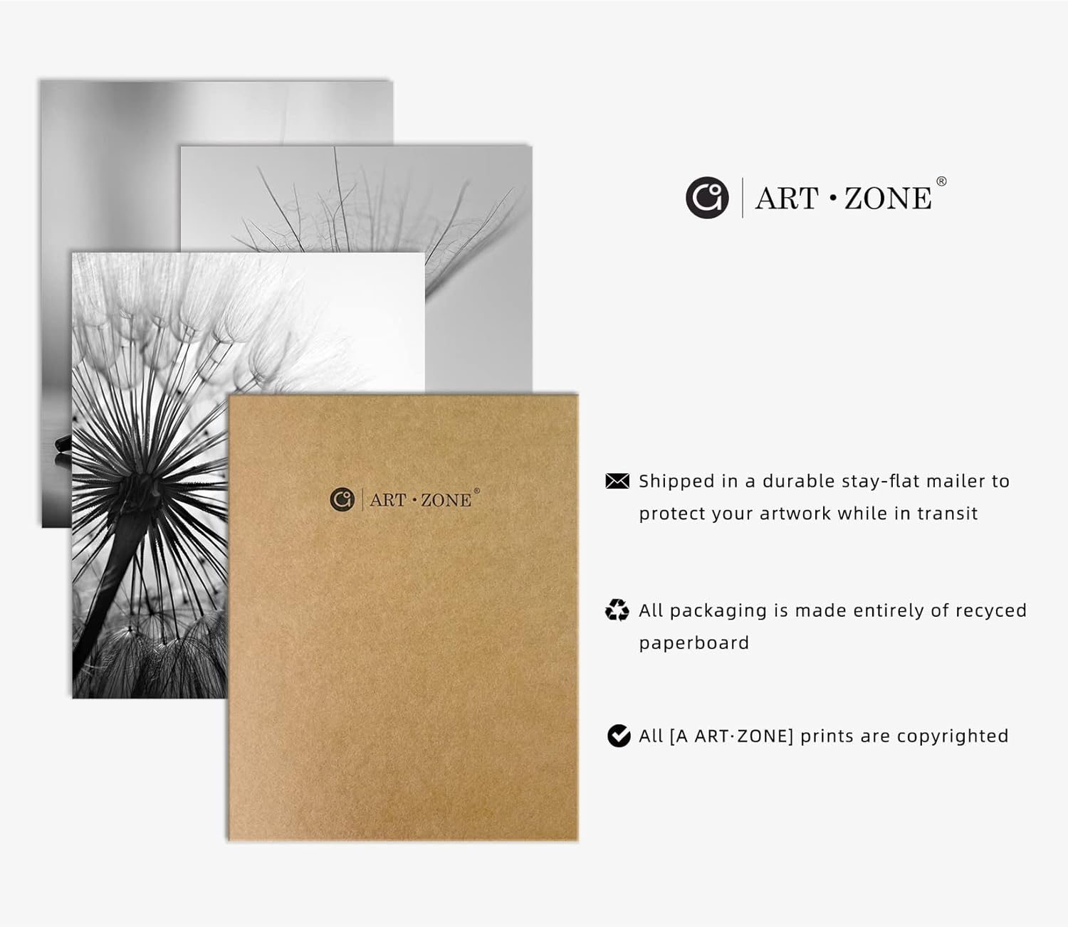 Black and White Wall Art Prints Posters Minimalist Decor, 11X14 Canvas Prints Unframed Set of 3, Plant Posters Aesthetic for Living Room image number 4