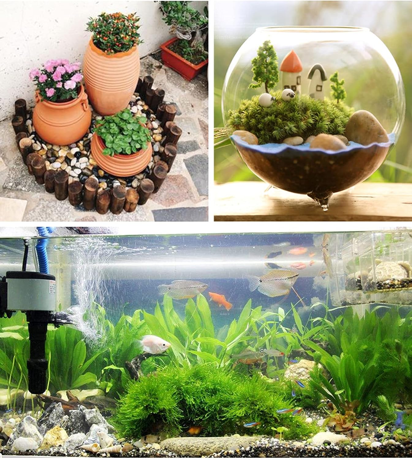 Pebble Natural Decorative Polished Decorative Stones Natural Pebble Gravel for Garden Stones 2-4 Cm 900 G Pebble Garden/Aquarium/Plant Decoration image number 1