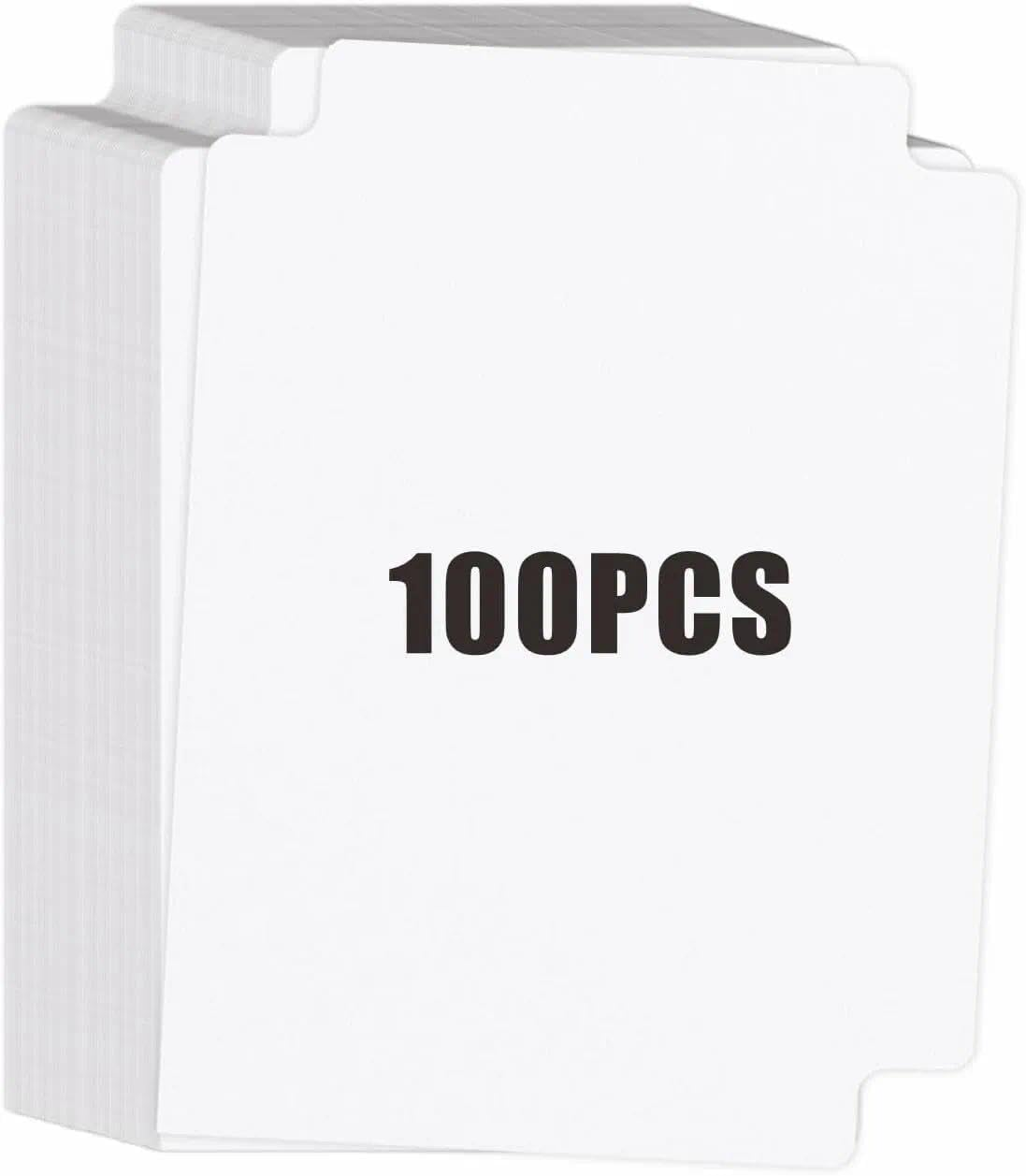 Leralsta Trading Card Dividers - 100 White Dividers with Tabs for Games & Sports Card Boxes - 2.7 X 3.8 Inches image number 5