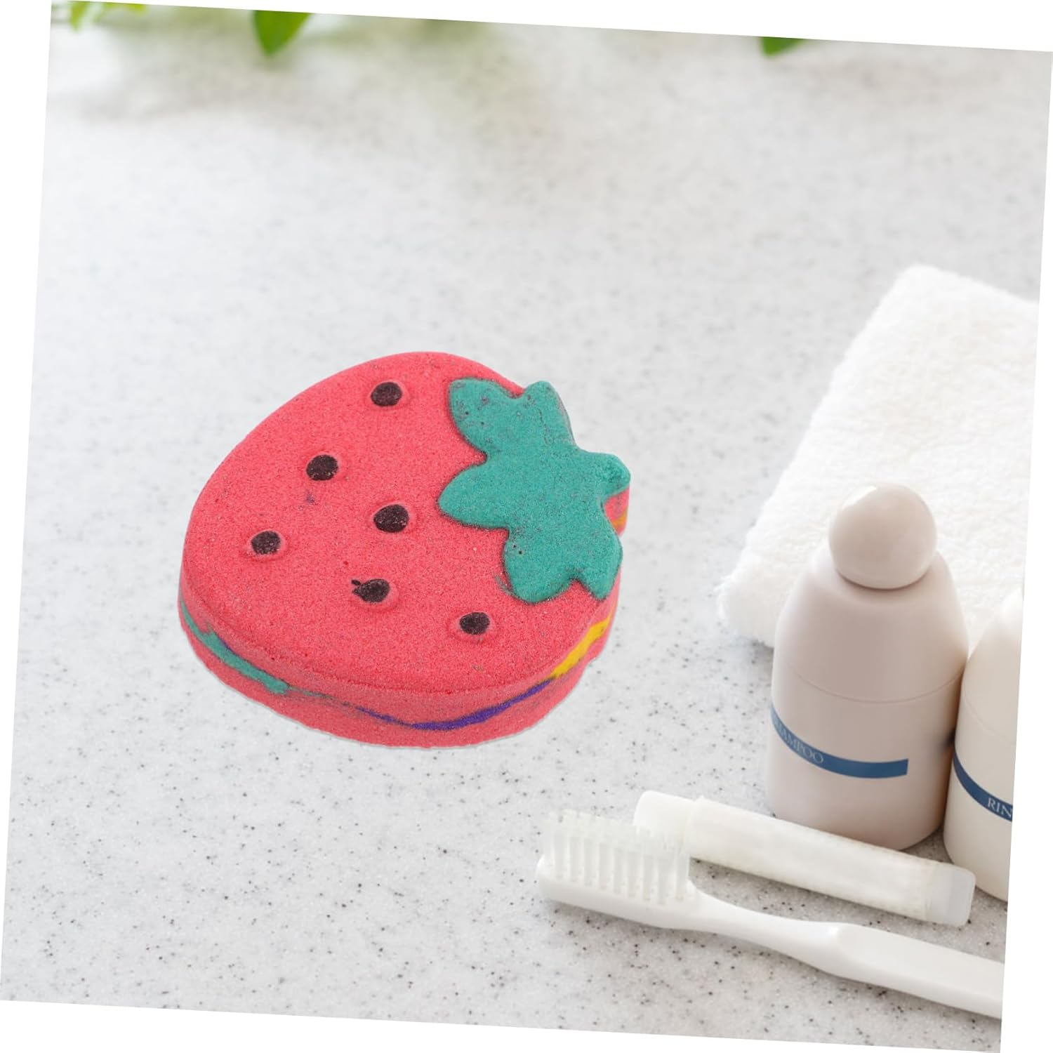Lovely Strawberry Shaped Bath Nourishing Foaming for Relaxation and Moisturizing for Women Valentine Day and Special Occasions image number 1