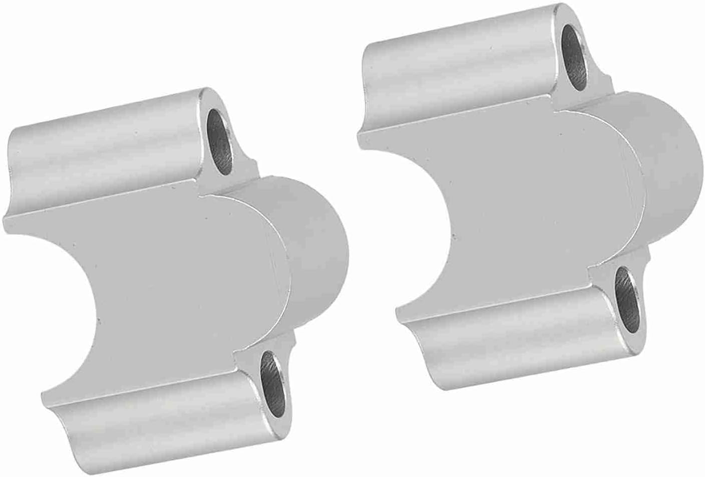 Universal Fit Motorcycle Handlebar Riser, 30Mm Aluminum Alloy Handlebar Riser Clamp for 7/8 Inch Handlebars, Durable Electroplated Finish