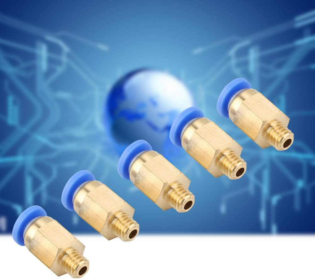 Ejoyous 5 PCS PC4-M6 Straight-Through Pneumatic Connectors, 304 Stainless Steel, 6Mm Thread Compact & Stylish, for PU Hose/Nylon Tube (PTFE Tube OD 4Mm) image number 5