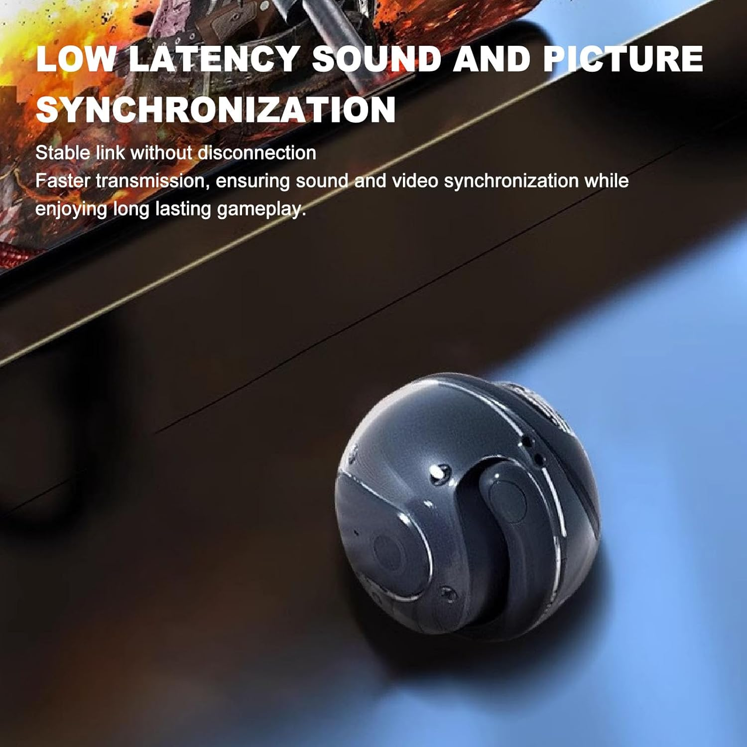 XUMIUZIY Language Translation Earbuds, Wireless Translator Earbuds with 80 Languages, 14 Voices, 4 Modes, Hifi Stereo Headphones, High Accuracy for Travel, Business, Learning (Black) - Black image number 2