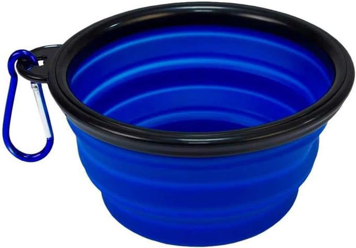 AIMALL Portable Foldable Pet Bowl Collapsible Silicone Food Water Feeder Dog Cat Cup, Easy to Carry for Outdoor Activities