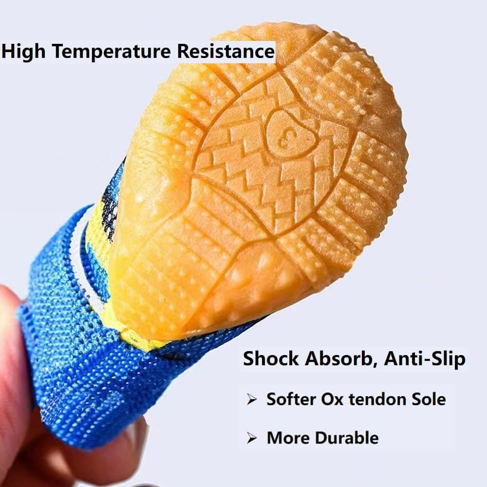 Dog Shoes for Small Dogs, Anti-Drop Dog Boots for Hot Pavement, Winter, Breathable Paw Protectors for Walking, Running, Hiking, Ox Tendon Sole Puppy Sneakers (Camouflage Blue, 02#) image number 5