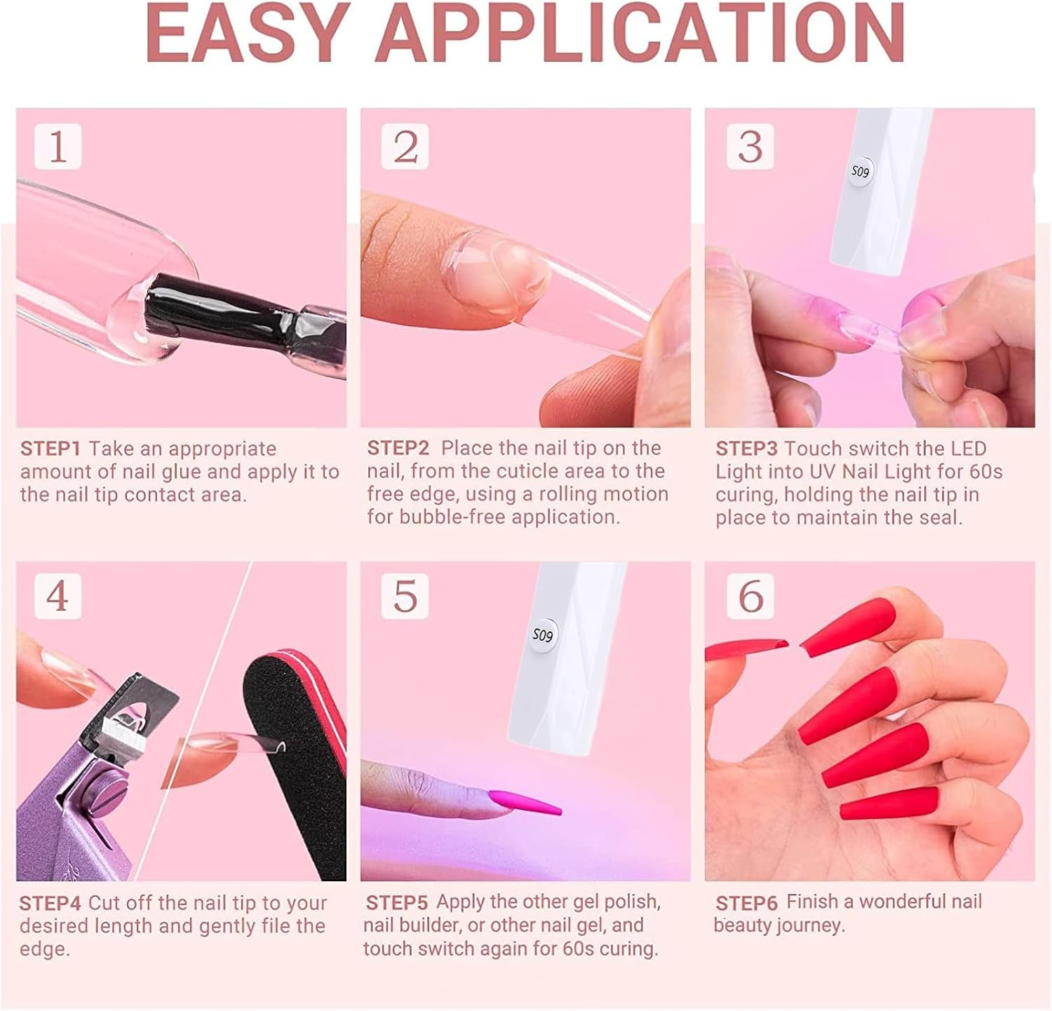 MENDUNER U V Nail Lamp Touch Control - 9W Flash Cure, Gooseneck Design, Rechargeable 2500Mah Battery, Portable LED Light for Gel Nails image number 6