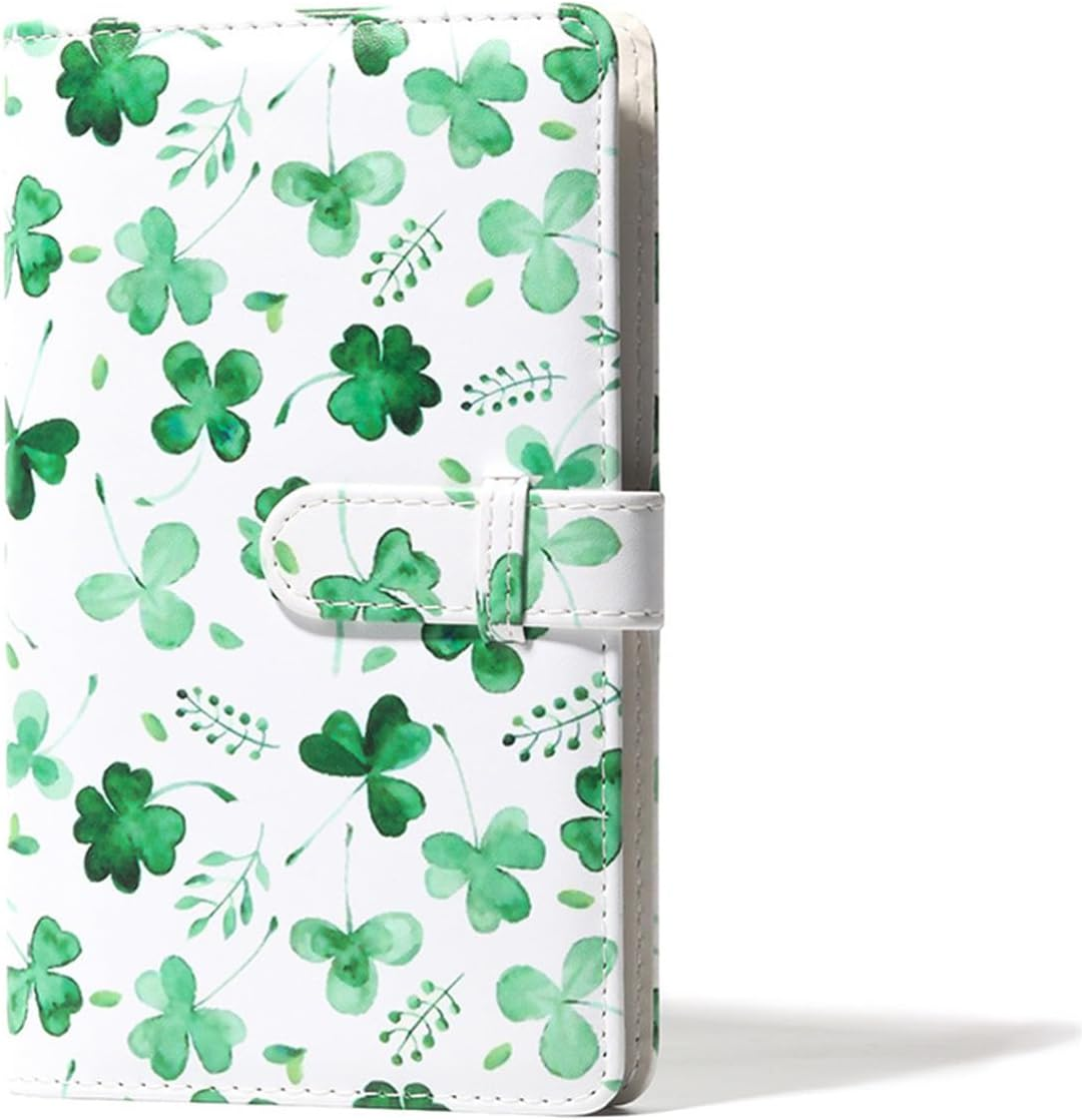 Card Case for Yoto Cards with 96 Cards Capacity 3 Pockets Doubles Side Yoto Cards Holder Storage Binder (Clover)