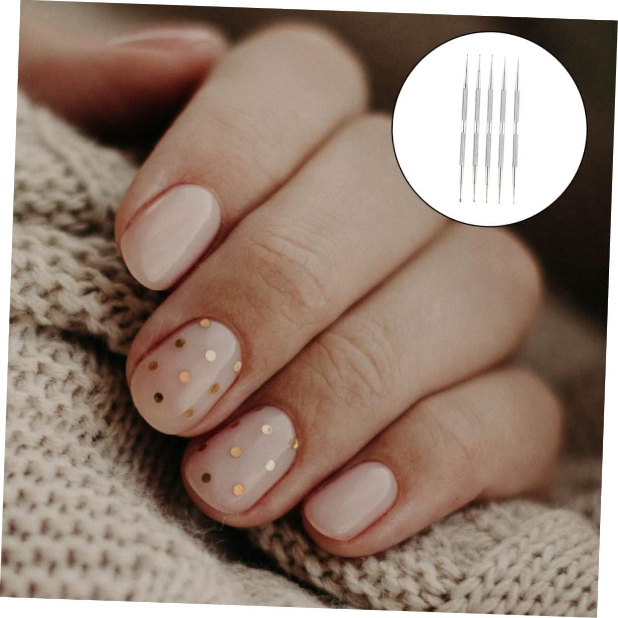 BELLIFFY 5Pcs Nail Manicure Nail Pens Diamond Art Pens Drills Master Drill Polish image number 6